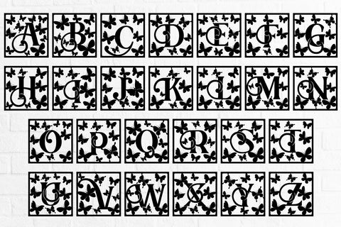 Alphabet Cover Papercut A-Z 4 Bundle svg eps ai png pdf SVG zafrans studio 