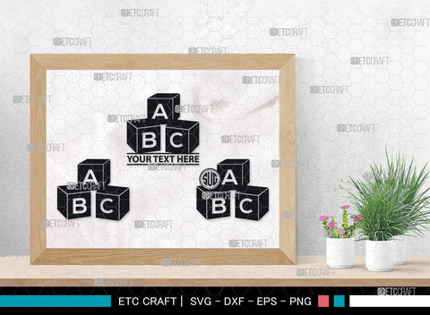 Alphabet Cubes ABC Monogram, Alphabet Cubes ABC Silhouette, Alphabet Cubes SVG Cut Files, Cubes ABC Silhouette, Letter Svg, Cubes ABC Svg, Sports Svg, Baby Alphabet Svg, SB00099 SVG ETC Craft 