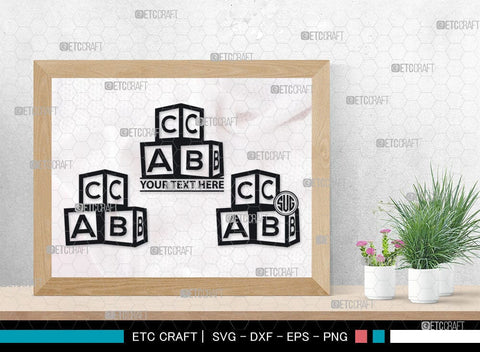 Alphabet Cubes ABC Monogram, Alphabet Cubes ABC Silhouette, Alphabet Cubes SVG Cut Files, Cubes ABC Silhouette, Letter Svg, Cubes ABC Svg, Sports Svg, Baby Alphabet Svg, SB00099 SVG ETC Craft 