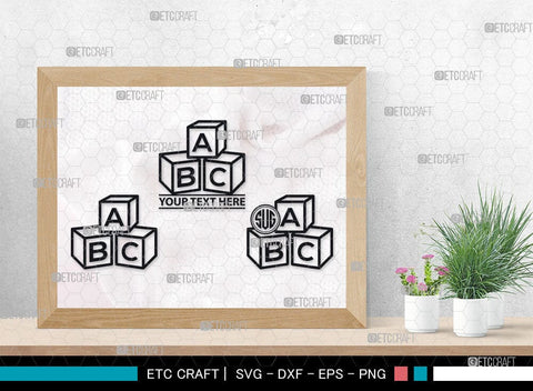 Alphabet Cubes ABC Monogram, Alphabet Cubes ABC Silhouette, Alphabet Cubes SVG Cut Files, Cubes ABC Silhouette, Letter Svg, Cubes ABC Svg, Sports Svg, Baby Alphabet Svg, SB00099 SVG ETC Craft 