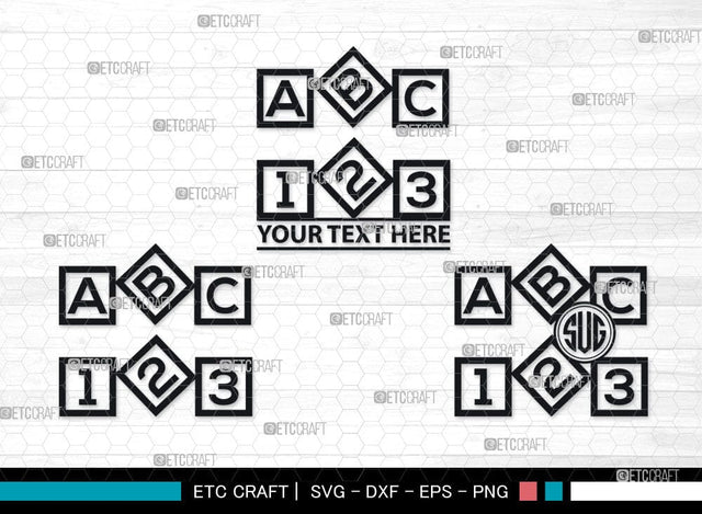 Alphabet Cubes ABC Monogram, Alphabet Cubes ABC Silhouette, Alphabet Cubes SVG Cut Files, Cubes ABC Silhouette, Letter Svg, Cubes ABC Svg, Sports Svg, Baby Alphabet Svg, SB00099 SVG ETC Craft 
