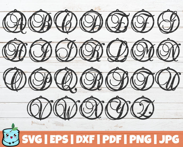 Alphabet Earrings 2 SVG MintyMarshmallows 