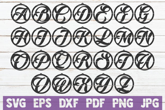 Alphabet Earrings SVG MintyMarshmallows 