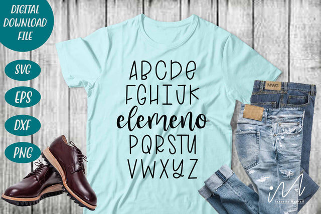 Alphabet Elemeno svg, Kindergarten Teacher Svg, Cool Teacher T-shirt svg, Cut files, Funny Teacher Svg, Back To School Svg, School Svg,First Day Of School, Teacher Svg SVG Isabella Machell 