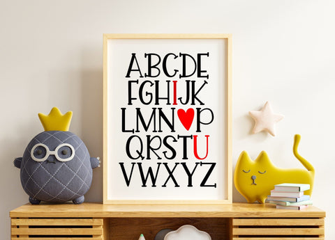 Alphabet I Love You SVG Calico Creations Svg 