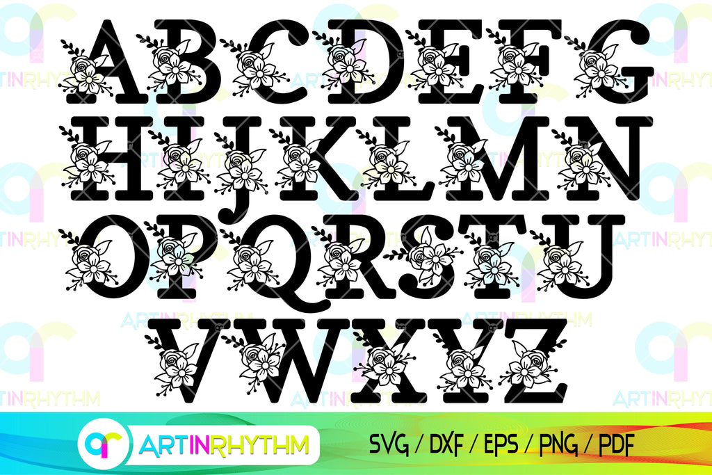 First Letters Svg Alphabet letter svg bundle - So Fontsy