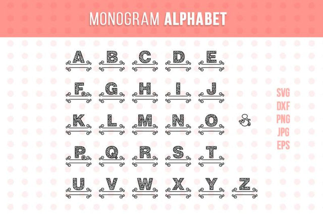 Alphabet Monogram SVG VectorSVGdesign 