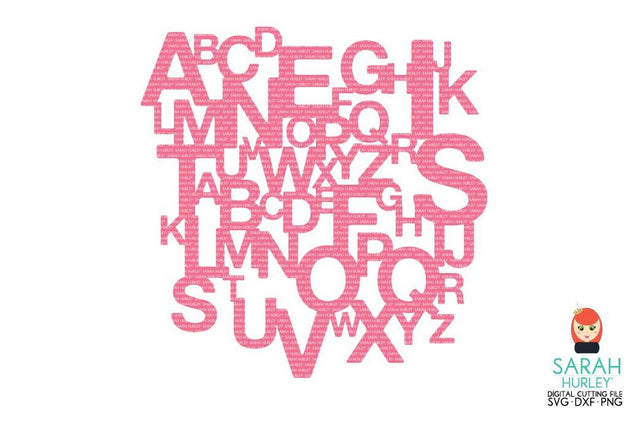 Alphabet Page Mat SVG Sarah Hurley 