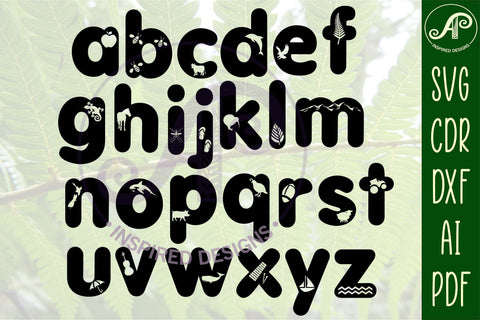 Alphabet sets with New Zealand theme cut outs SVG APInspireddesigns 