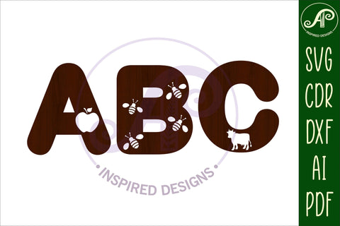 Alphabet sets with New Zealand theme cut outs SVG APInspireddesigns 