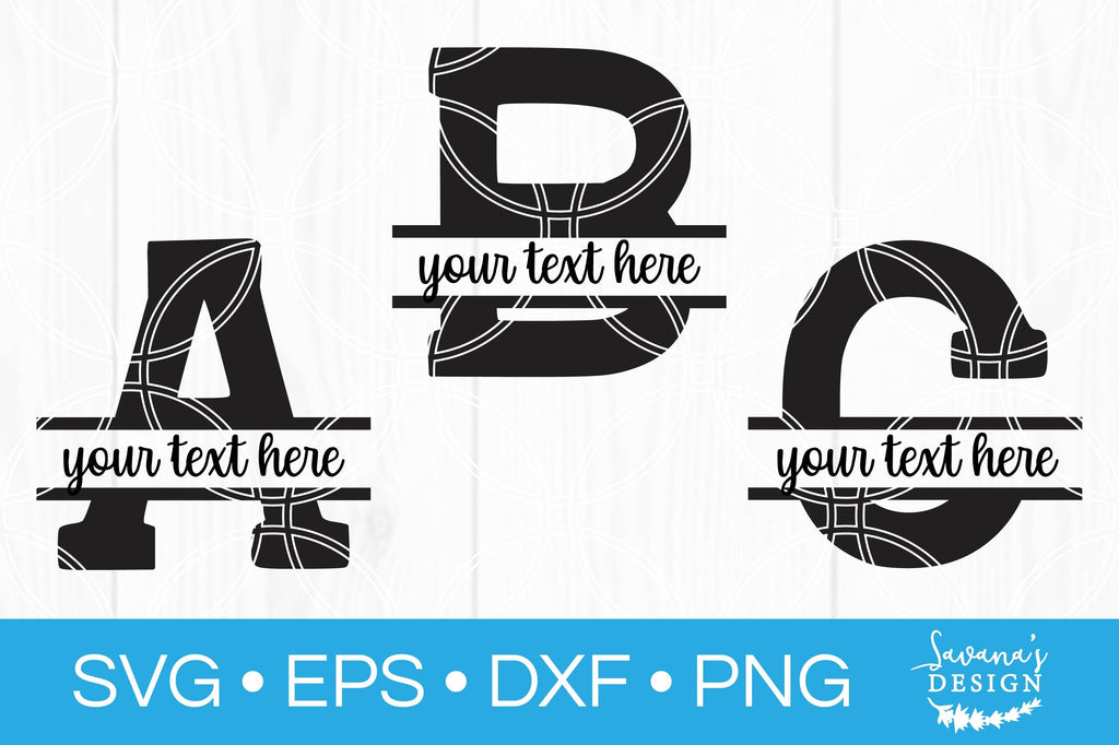 Monogram Cut File Alphabet Split Monogram Cut Files - So Fontsy