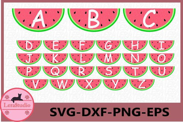 Alphabet Summer SVG SVG Lerastudio 