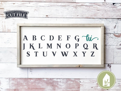 Alphabet SVG | Kids svg | Farmhouse Nursery SVG SVG LilleJuniper 