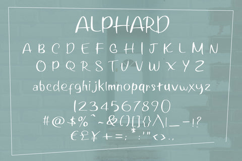 Alphard Font BonjourType 