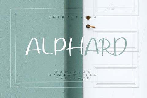 Alphard Font BonjourType 