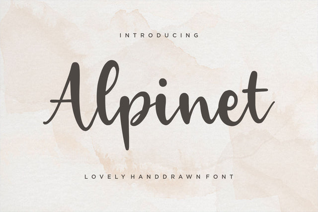 Alpinet Lovely Handwritten Font Font Letterative 