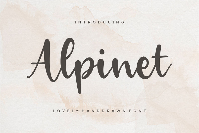 Alpinet Lovely Handwritten Font Font Letterative 