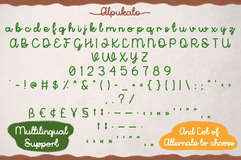 Alpukato | Monoline Brush Script Font Font Katario Studio 