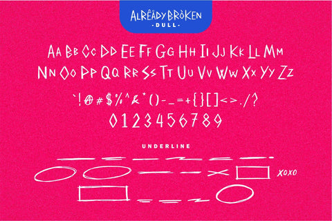 Already Broken Font Allouse.Studio 