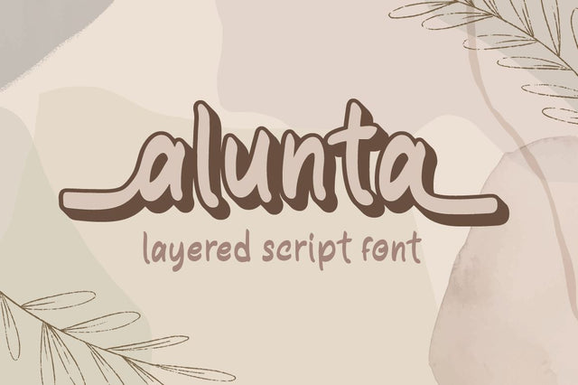 Alunta - Script Font Font Attype studio 