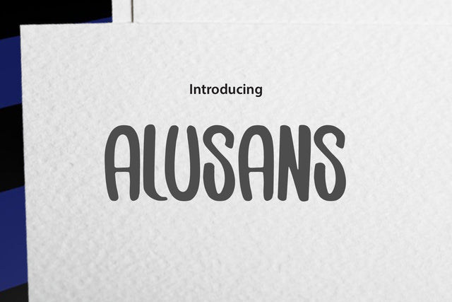 Alusans Font zafrans studio 