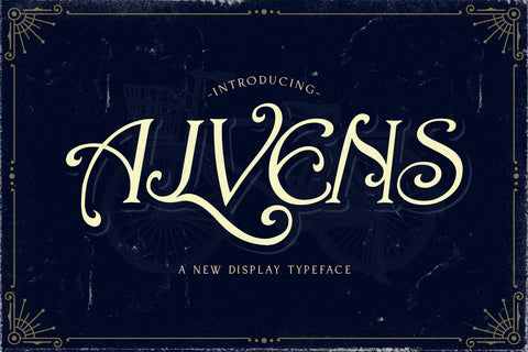 Alvens - Stylish Display Font Font StringLabs 