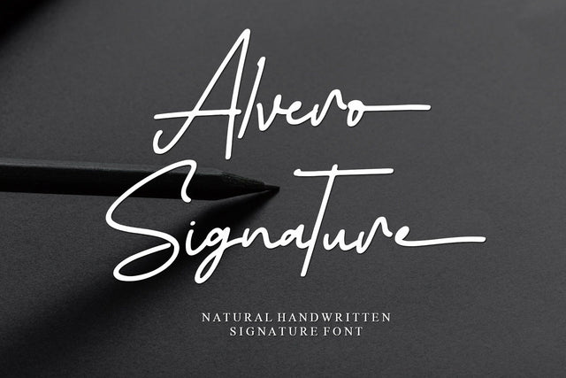 Alvero Signature Font Afandi Studio 