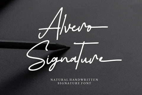 Alvero Signature Font Afandi Studio 