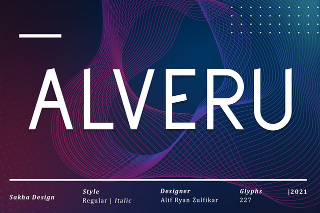 Alveru Font Sakha Design Studio 