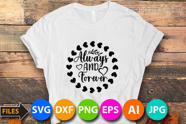 Always and forever SVG Cut File SVG BlackCatsMedia 