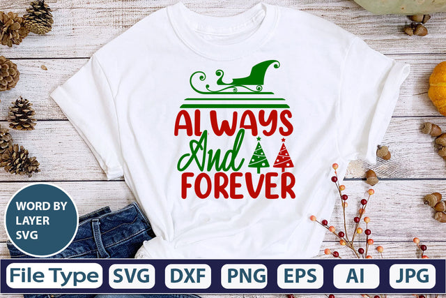 Always And Forever SVG Cut File SVG DesignPlante 503 
