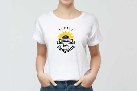 Always bring your own sunshine svg, Sunflower svg SVG SmmrDesign 
