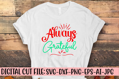 Always Grateful SVG Cut File SVG Syaman 