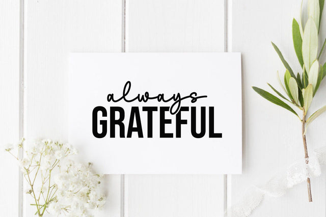 Always grateful SVG SVGista 