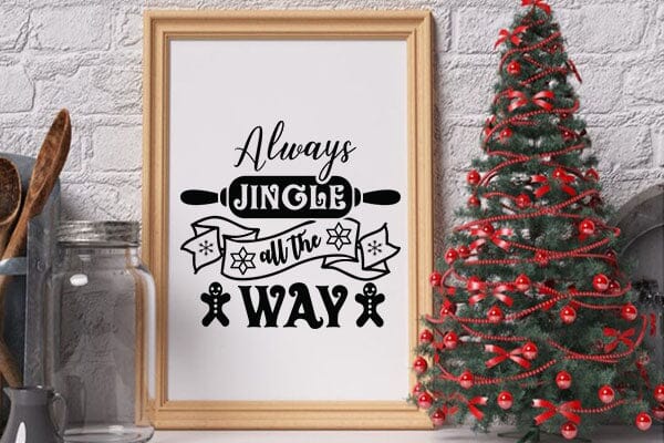 Always jingle all the way SVG Angelina750 
