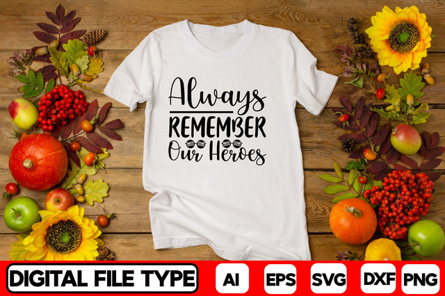 Always Remember Our Heroes SVG CraftlabSvg29 