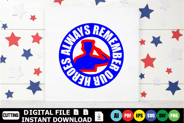 Always Remember Our Heroes SVG Shahin alam 