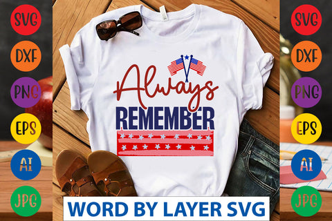 Always Remember SVG Design SVG Rafiqul20606 