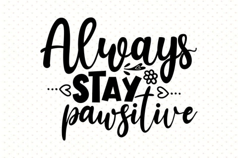 Always Stay Pawsitive SVG orpitasn 