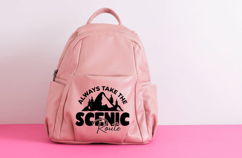 Always take the scenic route, camping svg SVG MD mominul islam 