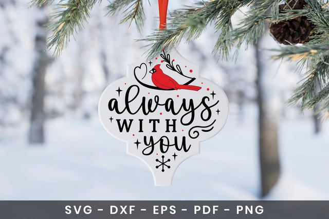 Always with You, Christmas Arabesque Ornament SVG SVG CraftLabSVG 