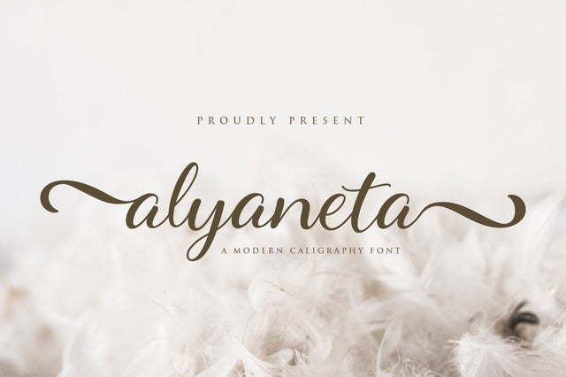alyaneta script Font Anastasia 