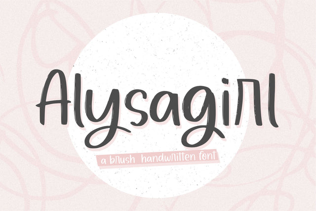 Alysagirl Font Qwrtype Foundry 