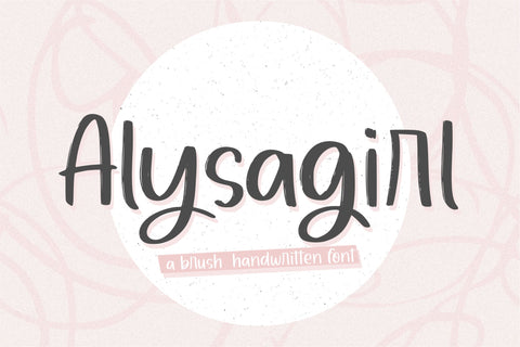 Alysagirl Font Qwrtype Foundry 