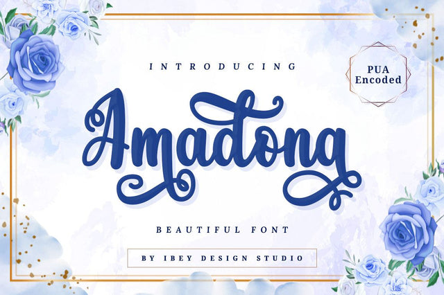 Amadona - Beautiful Font Font Ibey Design 