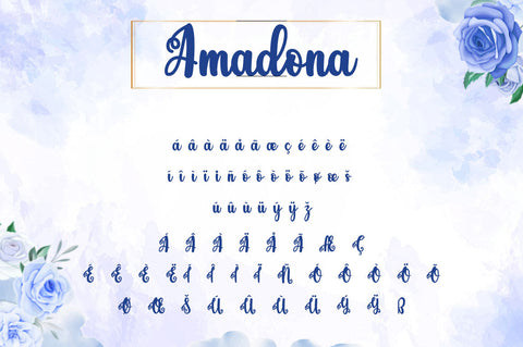 Amadona - Beautiful Font Font Ibey Design 