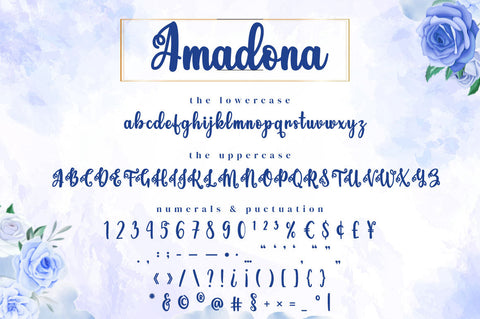Amadona - Beautiful Font Font Ibey Design 