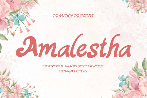 Amalestha Font Prasetya Letter 