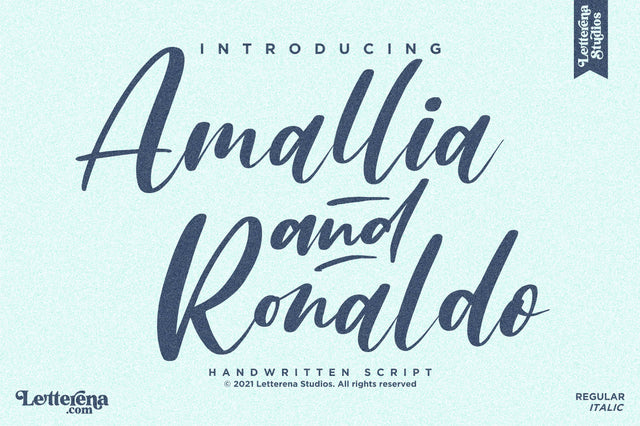 Amallia and Ronaldo Font Letterena Studios 