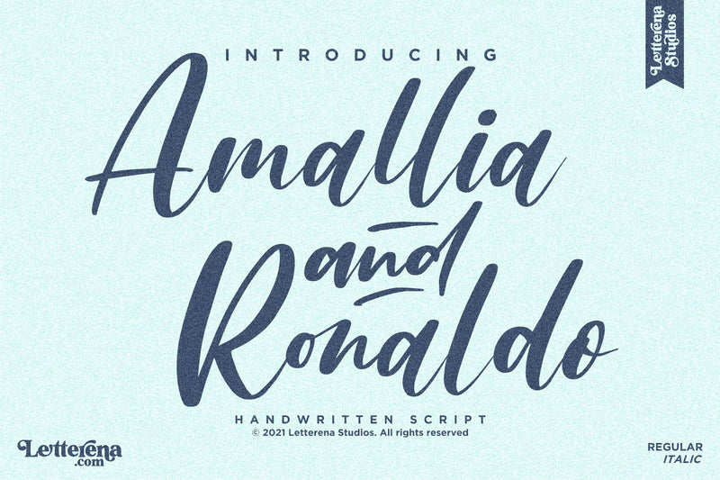 Amallia and Ronaldo Font Letterena Studios 